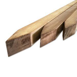 Hardhout gepunt, 65 x 65 mm iroko. Mooie en kwalitatief goed buitenhout koopt u bij Bouwie voor voordelige prijzen