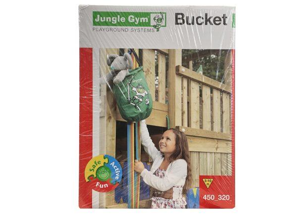 Jungle gym bucket, superleuk voor in een speelhuisje. Inclusief katrol. Bij Bouwie voor een outlet prijs te koop