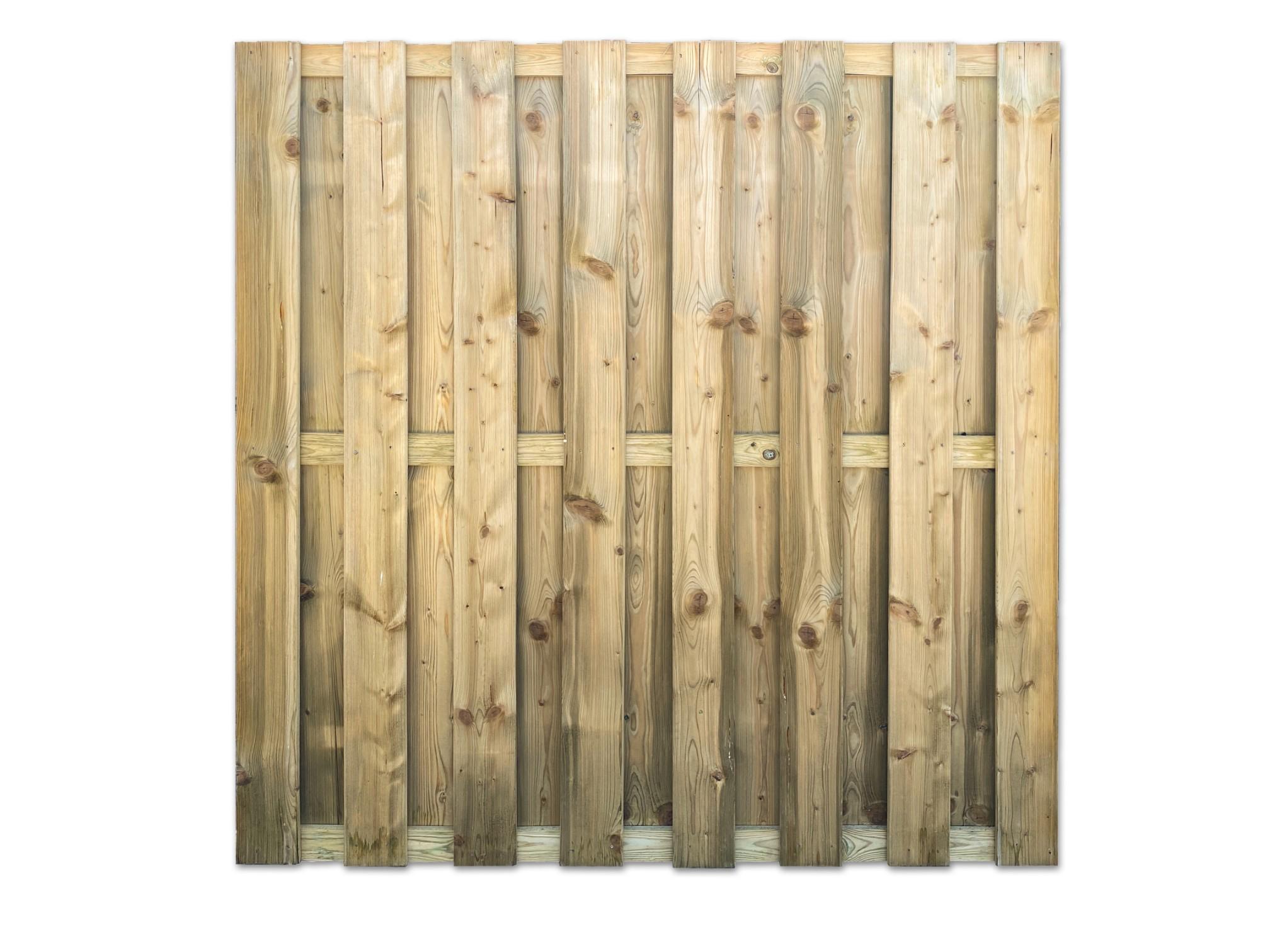 Geïmpregneerd schutting - 15+3 plank - 180 x 180 cm - Bouwie Doe-Het-Zelf