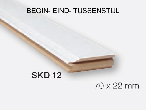 Lambrisering beginstijl eindstijl tussenstijl van Skantrae type SKD 12 maat 70 x 22 mm